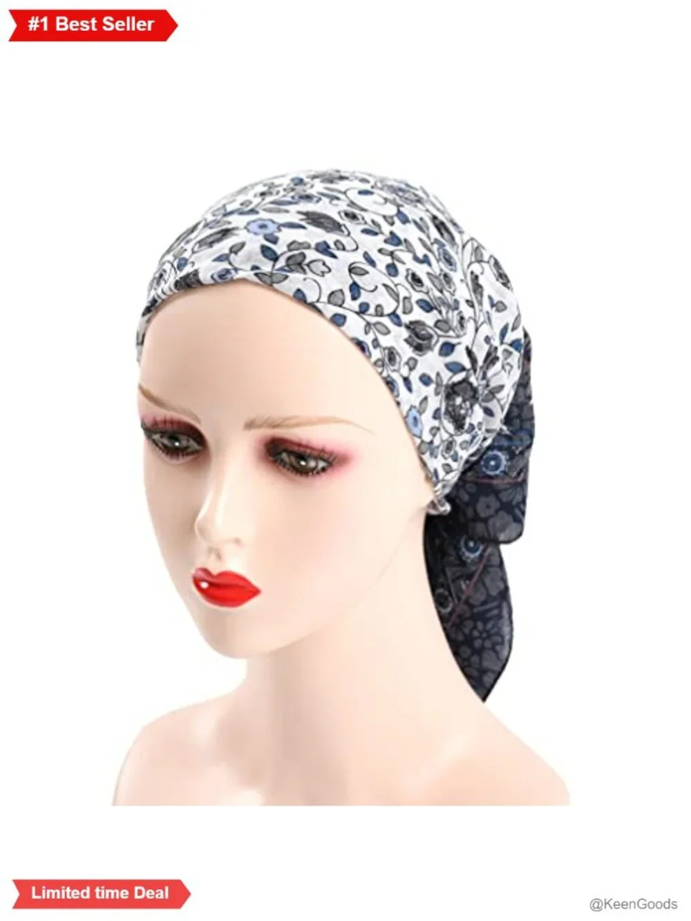 2PCS Women's Square Scarf Cotton Polyester Blend Head Neck Hair Wrap